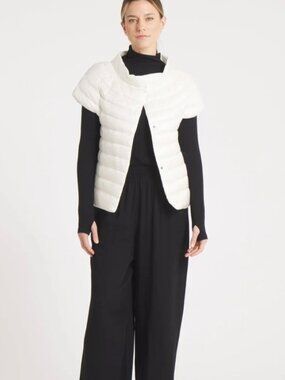 Cotes Of London The St Barts Down Vest - Ivory - Women's Size XS - 59873197